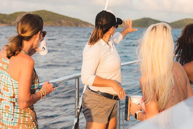 Days End Sunset Sail Open Bar & Hors D'oeuvres STT Ritz-Carlton - Crew quality matters here: Captain Heather and Captain Jolene