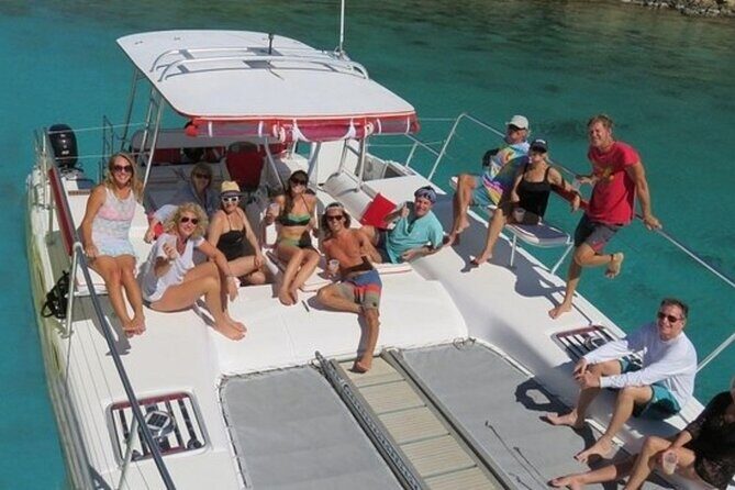 Full or Half Day Private Power Catamaran- USVI Beach and Snorkel - Lovango Cay: beach club vibes with real snorkeling