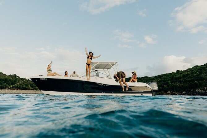 Half or Full-Day Private Boat Charter from St. John or St. Thomas - Half-day route on St. John: Waterlemon Cay, Maho Bay, Scott Bay, Christmas Cove