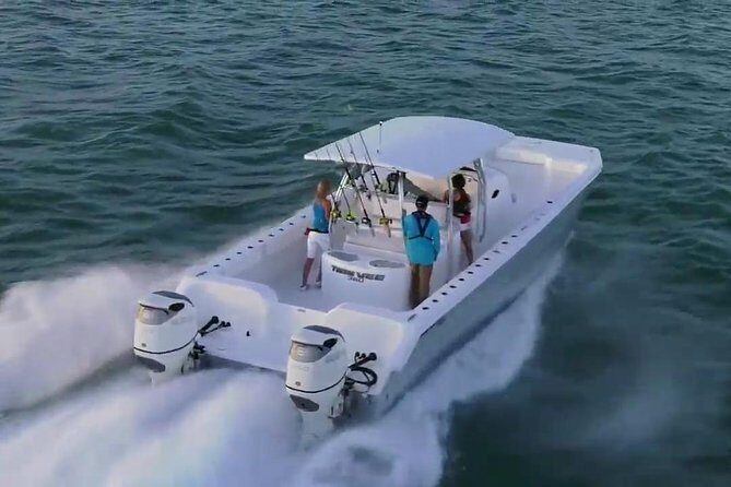 Private Fast Power Catamaran. Full or Half Day for Beach Hopping, Snorkel & Swim - MV Poseidon: a 36-ft catamaran that’s made for staying comfortable