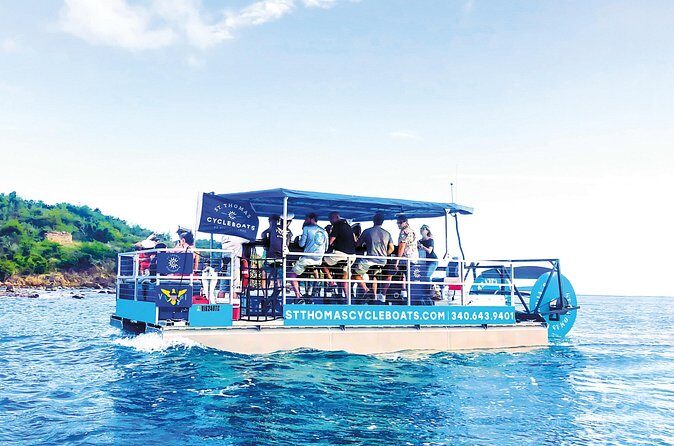 St. Thomas Cycleboats Water Island Trip - Stop on Water Island: Honeymoon Beach swimming, bars, and sea turtle chances