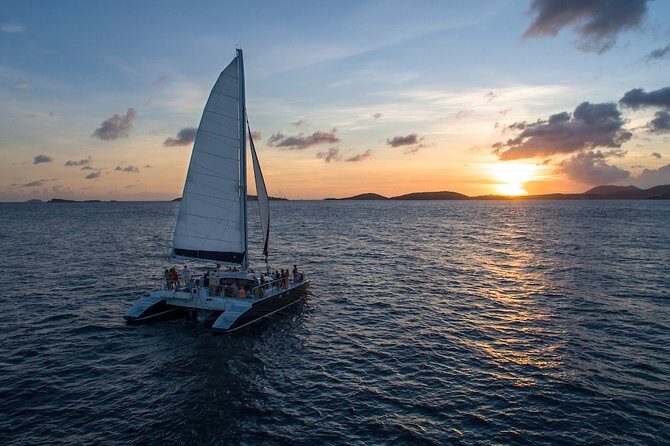 St. Thomas Dinner Sail to St. John with Open Bar & Hors D'oeuvres - Ritz-Carlton - St. John dinner time: using your island window well