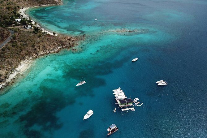 St. Thomas Lime Out Snorkel with Taco Bar Lunch & Swim-Up Bar - Ritz-Carlton - Lime Out floating taco bar: lunch at the point of maximum fun